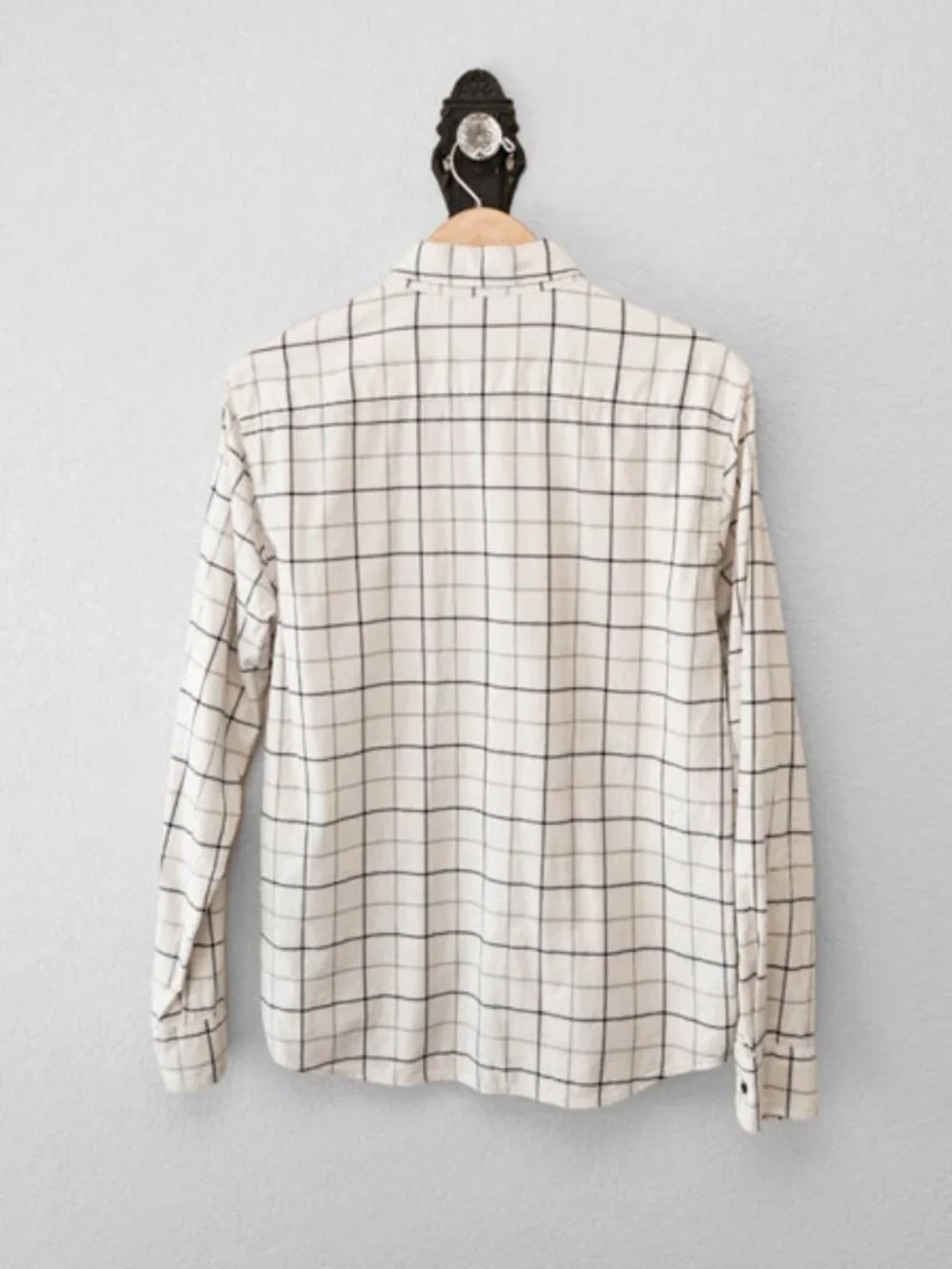 Banana Republic Luxe Flannel Untucked Slim Fit Plaid Button Down Shirt Medium